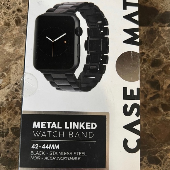 casemate Accessories Casemate Metal Linked Band 42mm 44mm Stainless Steel Apple Watch Band
